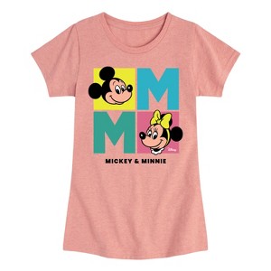 Girls' - Disney - Minnie Mickey Fitted Short Sleeve Graphic T-Shirt - 1 of 4