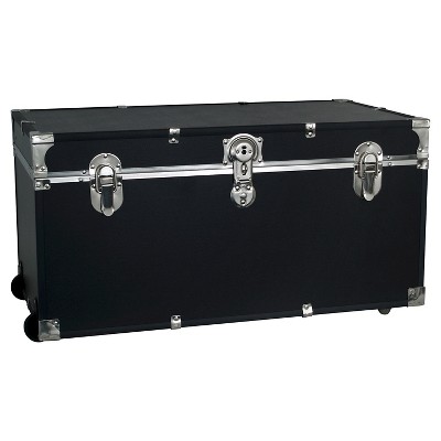  Seward Traveler 31" Trunk with Wheels and Lock Black 