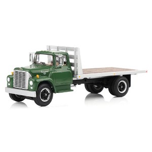 1/64 1970s International Loadstar Flatbed Truck Green DCP by First Gear 60-2039 - 1 of 4