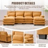 MOONMISS 110" Chenille U Shaped 4 Seat Sectional Couches for Living Room, Modular Sofa Sleeper with Double Chaise & Memory Foam for Apartment - 2 of 4