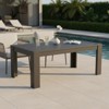 Covers&All Tropez 43 in L Coffee Table, Dark Grey Powder-Coated Aluminum, 43 x 25 x 17 - 3 of 4
