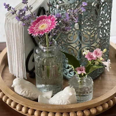 Medium Ribbed Clear Glass Bud Vase - Hearth & Hand™ With Magnolia : Target