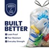 Plasticplace 13 Gallon Extra Tall Drawstring Trash Bags, Clear (200 Count) - 2 of 4