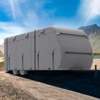 VEVOR Travel Trailer Cover, 24-27 ft RV Cover, 4-Layer Non-Woven Fabric Camper Cover, Waterproof, Windproof and Rip-Stop Class A RV Cover, Gray - 2 of 4