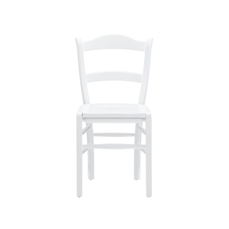 Set of 2 Lunaria Curved Ladder Back Side Chairs White - Linon, 5 of 15