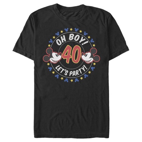 Men's Mickey & Friends Oh Boy 40 Let's Party T-Shirt - image 1 of 4