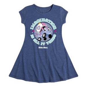 Girls' - Little Tikes - Imagination Is All It Takes Fit & Flair Cap Sleeve Dress - 1 of 3