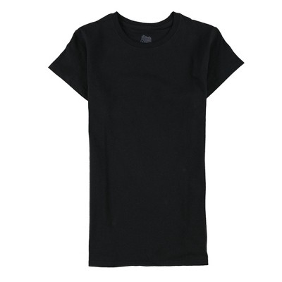 Reebok Womens Solid Basic T-Shirt, Black, Small