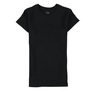 Reebok Womens Solid Basic T-Shirt, Black, Small - 1 of 2