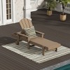WestinTrends Malibu Reclining Chaise Lounge With Arms & Wheels - 2 of 4
