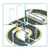 PICASSO-TILES Race Tracks Magnetic Tiles for Kids, 28PCS Highway Road Set with Bumper Barricade, Construction STEM Building Blocks Toy - 2 of 4