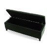 NicBex Modern 51.25" Storage Bench Wood Accent Stools with Cushioned Top for Bedroom and Entryway - 3 of 4