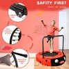 Vynxaria children's trampoline happy expression outdoor and indoor dual-use ladybug black and red foldable iron tube for kids age 3 - 7 - 2 of 4
