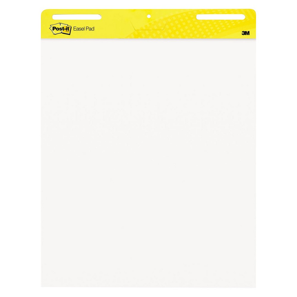 Post-it Super Sticky Easel Pad, 25 x 30, 30 Shts/Pad, White, 6 Pads 