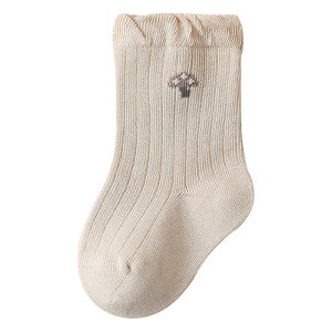 MyKids-USA Baby Girls Frilled-Edges Breathable Mid-Calf Socks - 1 of 4