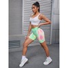 INSPIRE CHIC 2 Pcs Women's High Waist Tie Dye Tummy Control Workout Running Biker Thigh Slimmers - 4 of 4