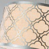 ALOADECOR Modern Classic Linen Drum Matte Vintage Silver Chandelier for Dining Room, Bedroom, or Living Room - 4 of 4