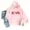 Simply Sage Market Women's Graphic Hoodie Love Smiley Face - 2 of 3