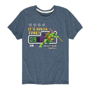 Boys' - Teenage Mutant Ninja Turtles - Its Ninja Time Donnie Short Sleeve Graphic T-Shirt - 1 of 3