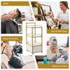 Beauty Salon Storage Trolley Cart With Lockable Rolling Wheels, Metal Frame Drawer, Barber Salon Furniture, Salon Stations Cabinet - 2 of 4