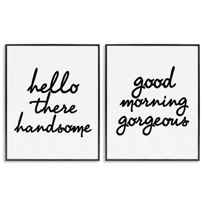 Stupell Industries Handsome & Gorgeous Greetings, 11" x 14"