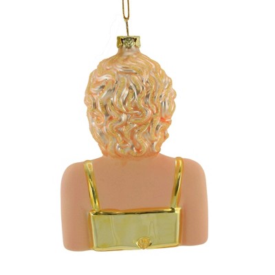 Madonna Blonde Ambition Glass Holiday Ornament