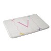 Deny Designs April Lane Art Simple Bow Monogram Memory Foam Bath Mat - 2 of 4