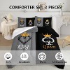 Acoinel Crown Couple Bedding Comforter Bedding Set with 1 Quilt 2 Pillowcases, for Valentine's Day Wedding Gifts - 3 of 4
