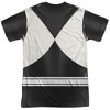 Men's Power Rangers Black Ranger (Front Back Print) Short Sleeve Costume T-Shirt - 3 of 4