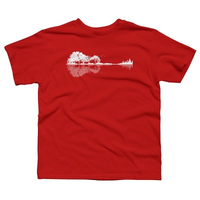 Boy's Design By Humans Nature Guitar By Maryedenoa T-Shirt