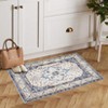 Low Pile Soft Carpet,Boho Vintage Area Rug,Non Slip Washable Rug for Living Room,Machine Washable Floor Mat for Bedroom, Office, Nursery - 3 of 4
