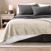 Faux Shearling Fleece Blanket by Bare Home - 2 of 4