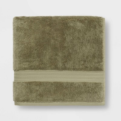 Total Fresh Antimicrobial Bath Towel Olive Green Threshold Target