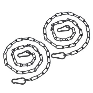 Unique Bargains Stainless Steel Outdoor Furniture Accessories Fitness Hammock Swing Chair Hanging Chains 2 Pcs - 1 of 4
