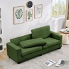 83" Modern Sofa, Corduroy 3 Seater Deep Seat Couch with Wide Armrest, Removable Washable Cushion Cover, Comfy Sofa for Living Room - 3 of 4