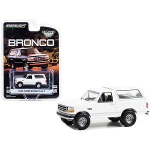 1993 Ford Bronco XLT Oxford White "Hobby Exclusive" Series 1/64 Diecast Model Car by Greenlight - 1 of 4