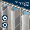 LunaLulinlk 14 Piece Fabric Shower Curtain Set, PEVA Liner & Hooks - 2 of 4