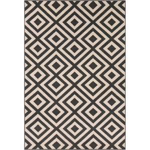Hauteloom Rectangle Area Rug   Black - 1 of 4