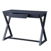 NicBex Home Office Desks 42" Desk with Storage Office Home Desks Writing Table with 1 Drawer and Cross Metal Legs for Study - 3 of 4