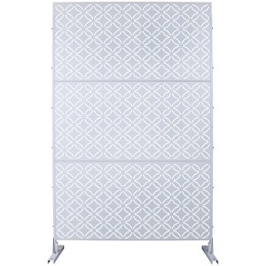 CAVINAS Matrix Metal Decorative Patio Screens, Outdoor & Indoor, Freestanding Decorative Privacy Screen for Deck Balcony Patio - 1 of 4