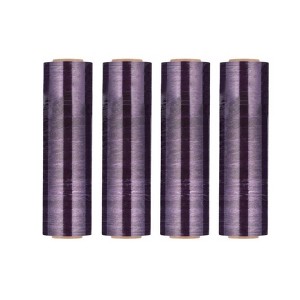 PSBM 4 Rolls Dark Purple 18" x 1000 Ft. 100 Gauge Cast Hand Pallet Stretch Wrap - 1 of 4