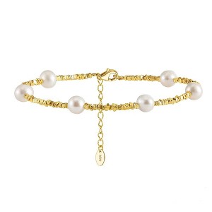 Qucy Jewels Gold Stacking Pearl Bracelet - 1 of 2
