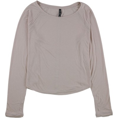 Aeropostale Womens Solid Mesh Graphic T-Shirt