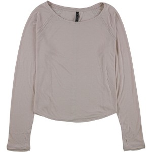 Aeropostale Womens Solid Mesh Graphic T-Shirt - 1 of 2
