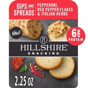 Hillshire Snacking Dips and Spreads Pepperoni, Red Pepper & Italian Herbs - 2.25oz - 1 of 4