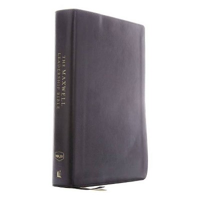 Nkjv, Maxwell Leadership Bible, Third Edition, Compact, Leathersoft, Black, Comfort Print - by  Thomas Nelson (Leather Bound)