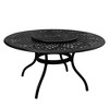 7pc Outdoor Dining Set: UV-Resistant Aluminum Table & Checker Chairs - Oakland Living - 2 of 4