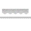 Teacher Created Resources Scalloped Border 2.19" x 210' Silver Sparkle (TCR8765-6) - 2 of 2