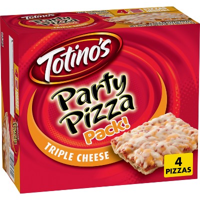 Totino's Triple Cheese Frozen Party Pizza - 39.2oz/4pk