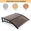Karl Home | 39.8 in. W x 9.84 in. D Polycarbonate Cover Convex Window Awning - 4 of 4